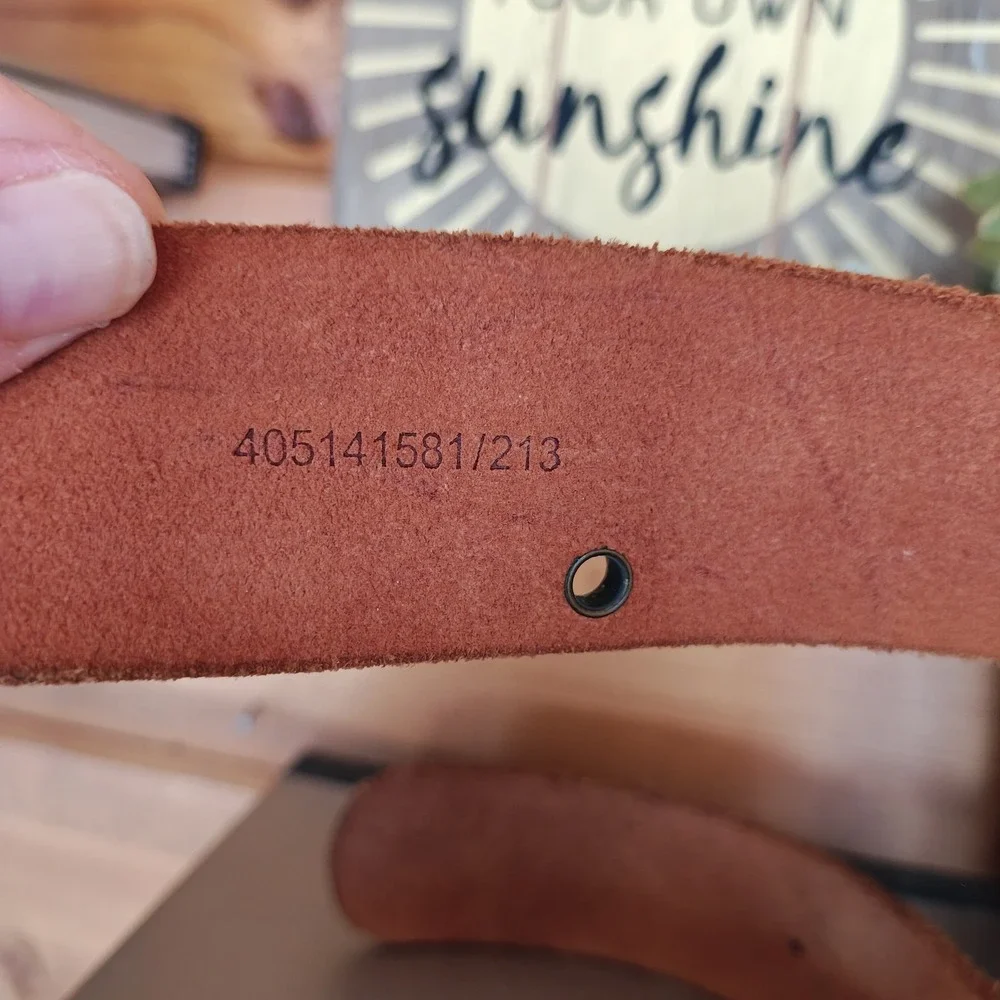 Polo Ralph Lauren NWT Vintage Y2K Brown Leather Belt Single Prong Wide Rare HTF